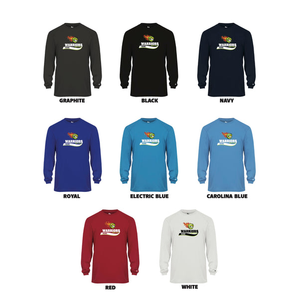 Warriors Men's Performance Crew Long Sleeve Shirt