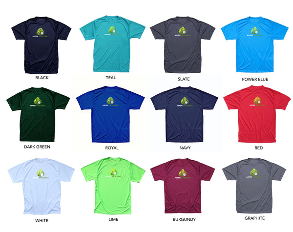 Aspen Pickleball Men's Performance T-Shirt - Front Logo