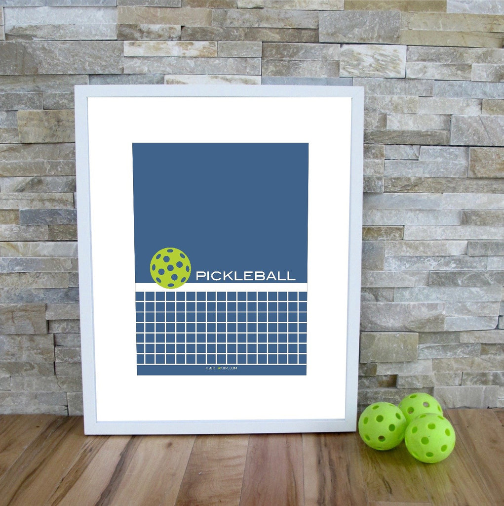 Pickleball Net Art Print - The Love Pickleball Poster