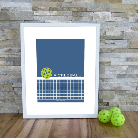 Pickleball Net Art Print - The Love Pickleball Poster