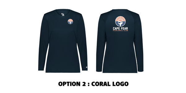 2026 Cape Fear Pickleball Club Ladies Performance Long Sleeve T-Shirt