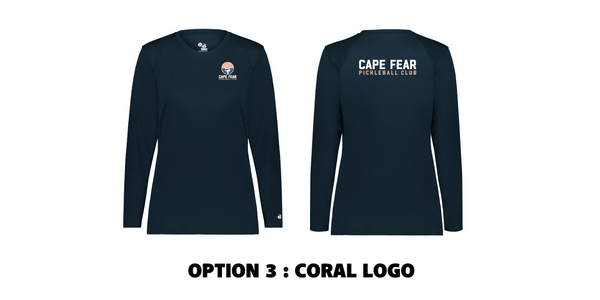 2026 Cape Fear Pickleball Club Ladies Performance Long Sleeve T-Shirt