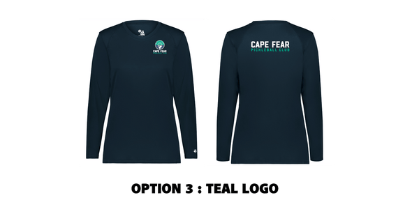 2026 Cape Fear Pickleball Club Ladies Performance Long Sleeve T-Shirt