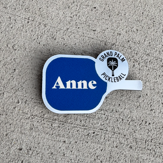 Grand Palm Pickleball Paddle Name Tag - Bag Tag - Magnet - Pickleball Pin