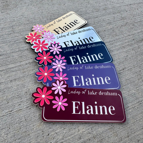 Personalized Ladies of Lake Denham Name Tag - Bag Tag - Magnet