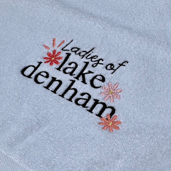 Ladies of Lake Denham Embroidered Cotton Golf Towel