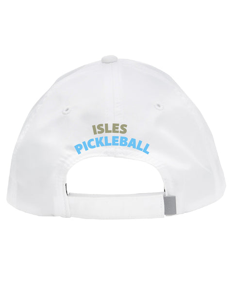 Isles Pickleball 2025 Hat - Silver with Carolina Blue