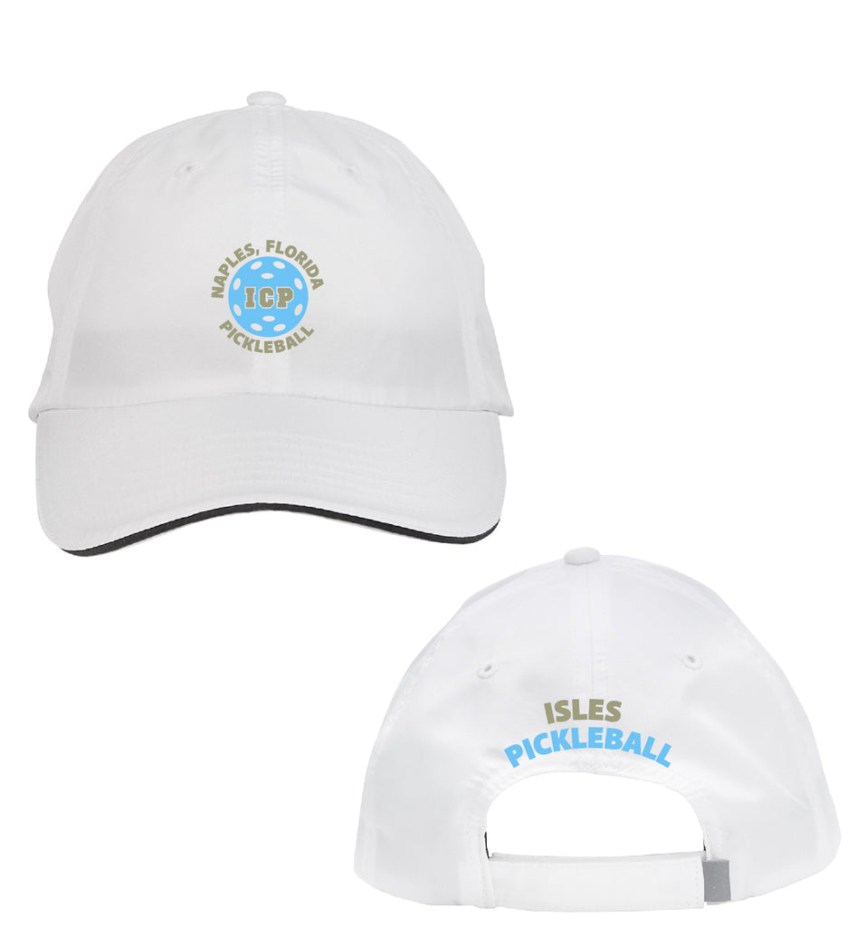 Isles Pickleball 2025 Hat - Silver with Carolina Blue