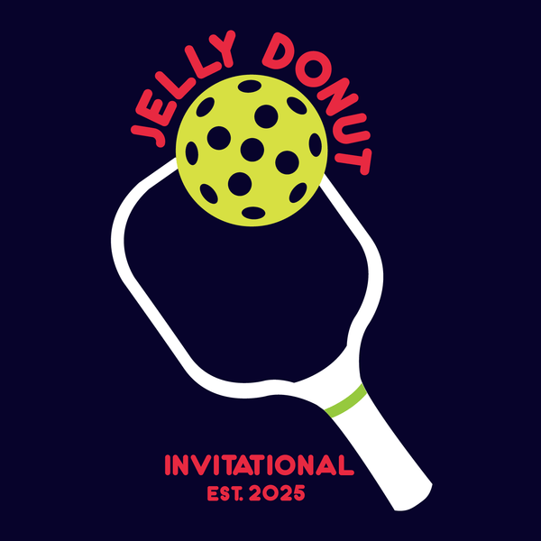 Jelly Donut Pickleball Ladies Performance Long Sleeve T-Shirt ** Paddle logo **