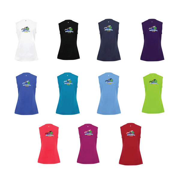 Kings Gate Pickleball Club Ladies Sleeveless Tank - Option 2 Front logo and back logo