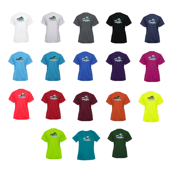 Kings Gate Pickleball Club Ladies Performance T-Shirt - Option 2 front and back logo