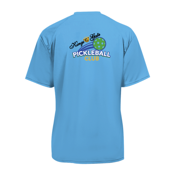 Kings Gate Pickleball Club Men's Performance T-Shirt - Option 2 front and back logo