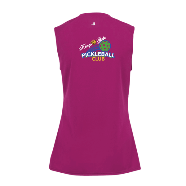 Kings Gate Pickleball Club Ladies Sleeveless Tank - Option 2 Front logo and back logo