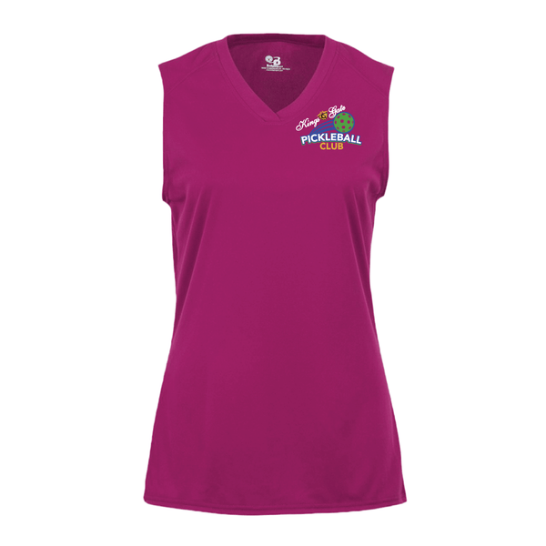 Kings Gate Pickleball Club Ladies Sleeveless Tank - Option 2 Front logo and back logo