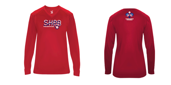 Stone Harbor Pickleball Ladies Long Sleeve V-Neck Shirt 2026