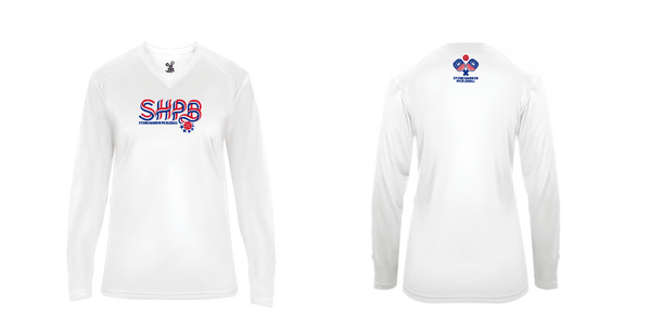 Stone Harbor Pickleball Ladies Long Sleeve V-Neck Shirt 2026