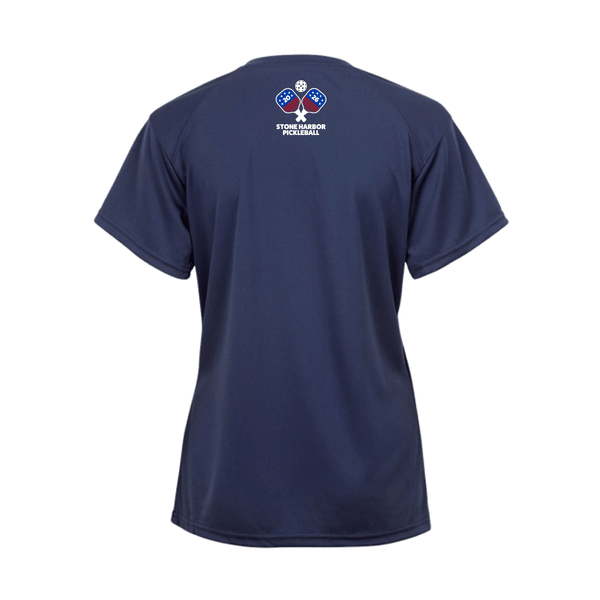 Stone Harbor Pickleball Ladies Short Sleeve V-Neck Shirt 2026