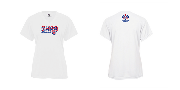 Stone Harbor Pickleball Ladies Short Sleeve V-Neck Shirt 2026