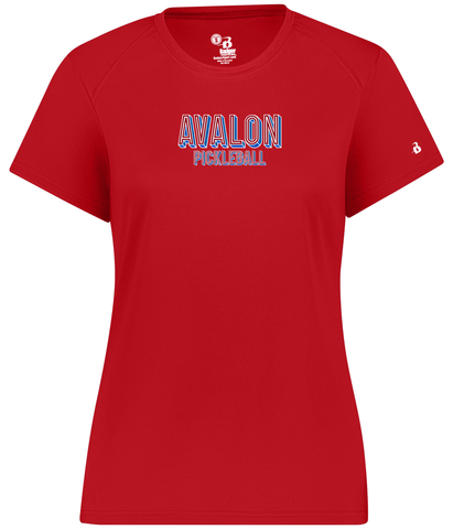 Avalon Pickleball Ladies Short Sleeve Crew Neck Shirt 2026
