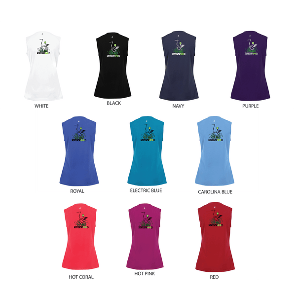 Riverwood Pickleball Ladies Sleeveless Tank V-Neck Shirt