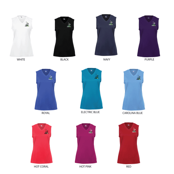 Riverwood Pickleball Ladies Sleeveless Tank V-Neck Shirt