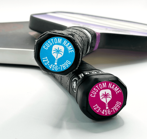 Colored Grand Palm Pickleball Paddle Butt Name Cap