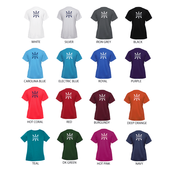 South Venice Yacht Club Ladies Short Sleeve Performance V-Neck  V-Neck T-Shirt