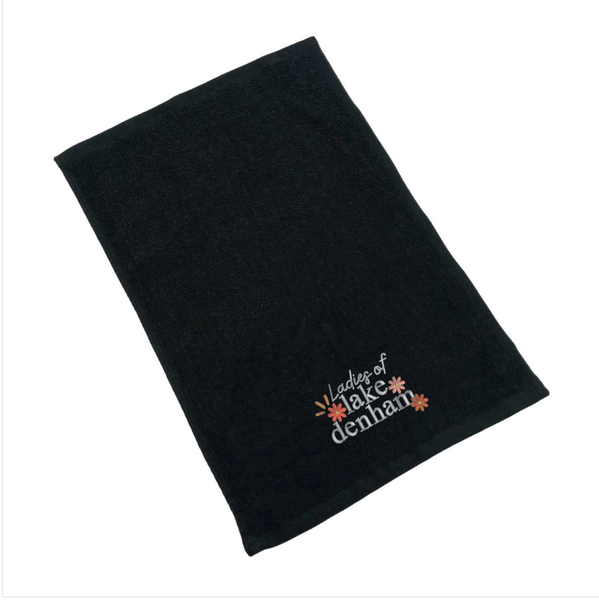 Ladies of Lake Denham Embroidered Cotton Golf Towel