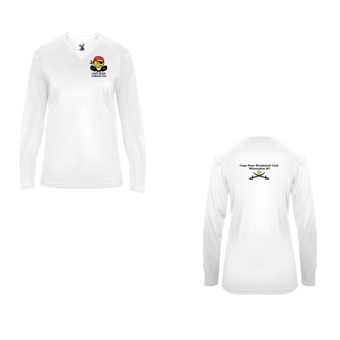 Cape Fear Pickleball Club Ladies Performance Long Sleeve T-Shirt - Option 3