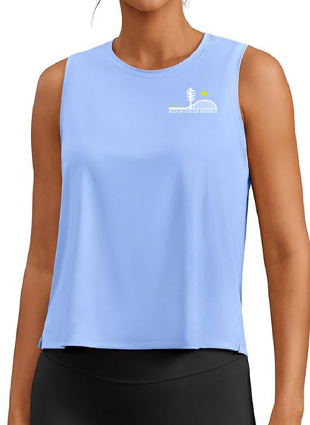 Isles Tennis Ladies cropped Performance Tank