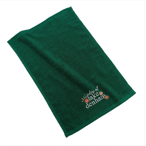 Ladies of Lake Denham Embroidered Cotton Golf Towel