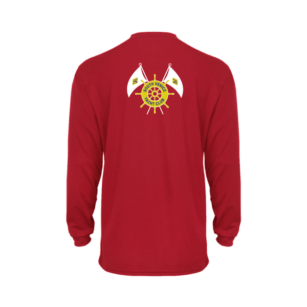 South Venice Yacht Club Men's Long Sleeve Performance Crew Neck T-Shirt