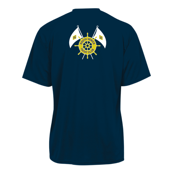 South Venice Yacht Club Men's Short Sleeve Performance Crew Neck T-Shirt