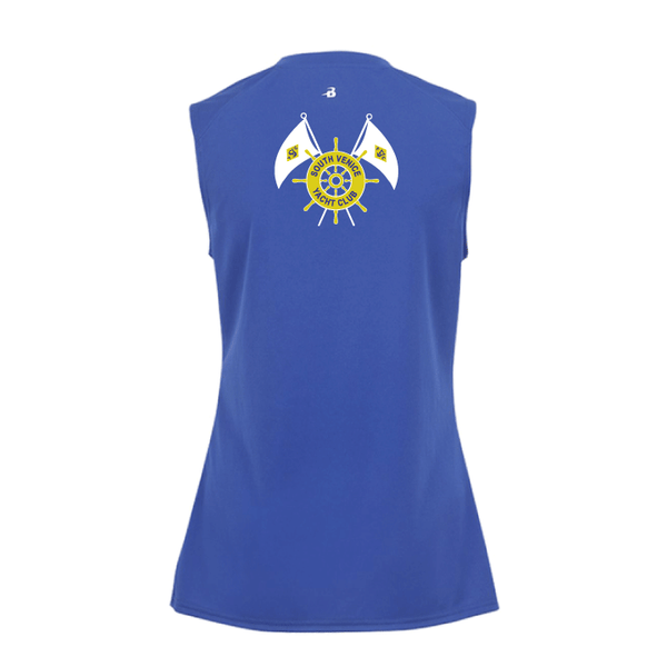 South Venice Yacht Club Ladies Sleeveless Performance V-Neck Tank