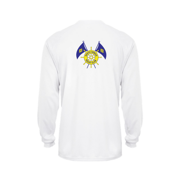 South Venice Yacht Club Men's Long Sleeve Performance Crew Neck T-Shirt