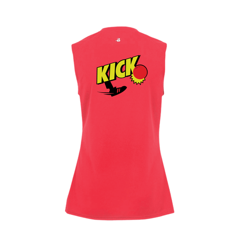 Kickball Kicks Ladies Performance Sleeveless Tank