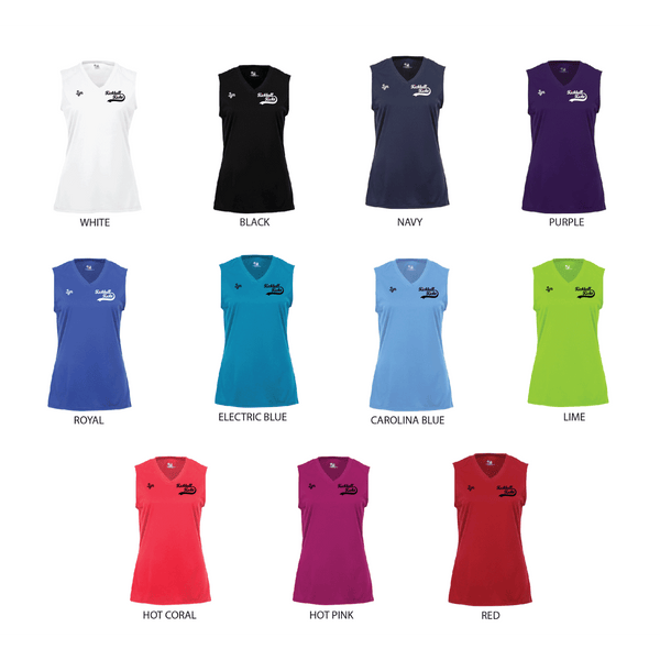 Kickball Kicks Ladies Performance Sleeveless Tank