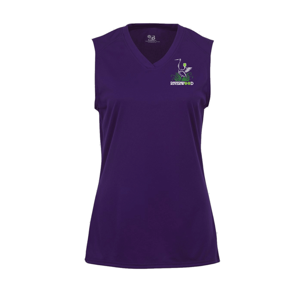 Riverwood Pickleball Ladies Sleeveless Tank V-Neck Shirt