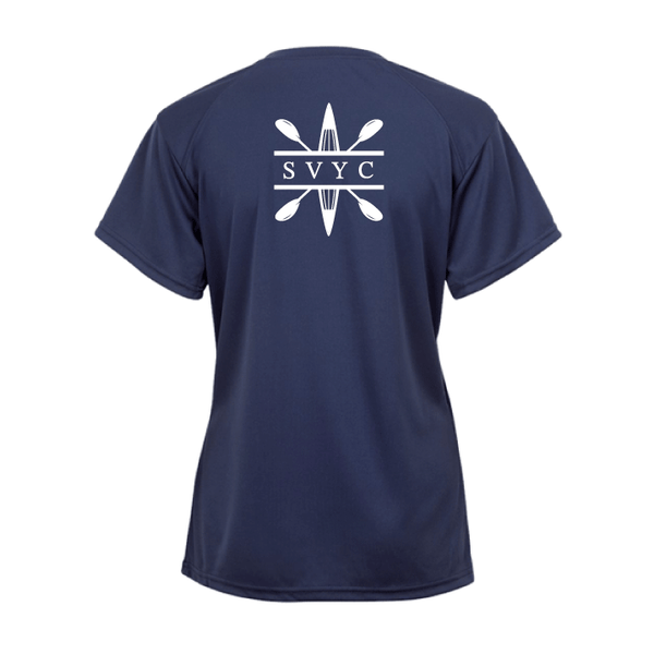 South Venice Yacht Club Ladies Short Sleeve Performance V-Neck  V-Neck T-Shirt