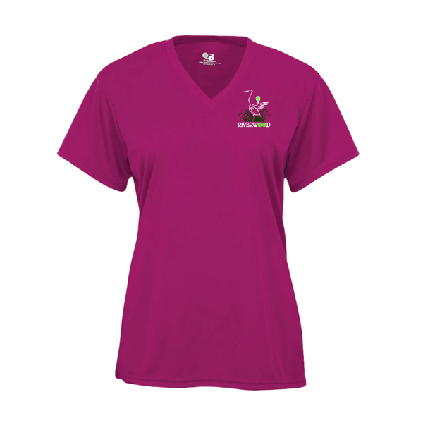 Riverwood Pickleball Ladies Short Sleeve V-Neck Shirt