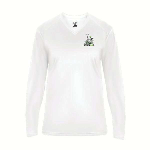 Riverwood Pickleball Ladies Long Sleeve V-Neck Shirt