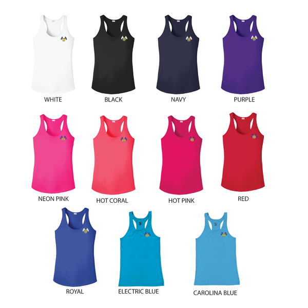 South Venice Yacht Club Ladies Racerback Performance V-Neck Tank