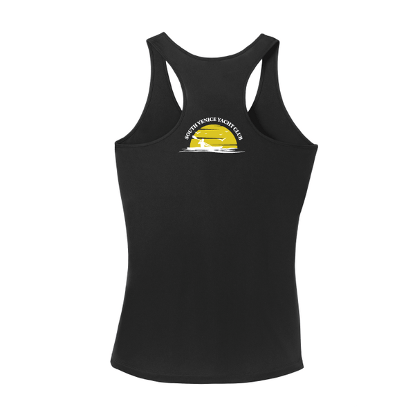 South Venice Yacht Club Ladies Racerback Performance V-Neck Tank