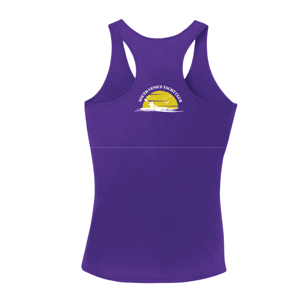 South Venice Yacht Club Ladies Racerback Performance V-Neck Tank