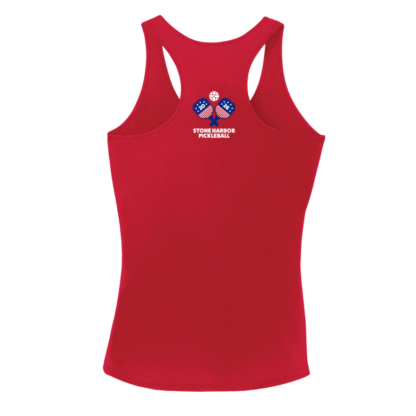 Stone Harbor Pickleball Ladies Racerback Shirt 2026