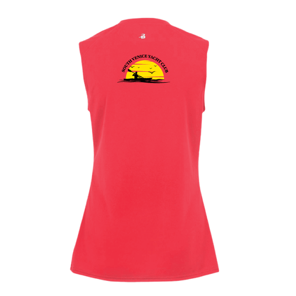 South Venice Yacht Club Ladies Sleeveless Performance V-Neck Tank
