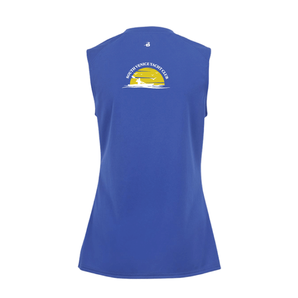 South Venice Yacht Club Ladies Sleeveless Performance V-Neck Tank