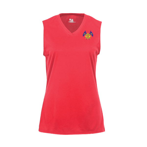 South Venice Yacht Club Ladies Sleeveless Performance V-Neck Tank