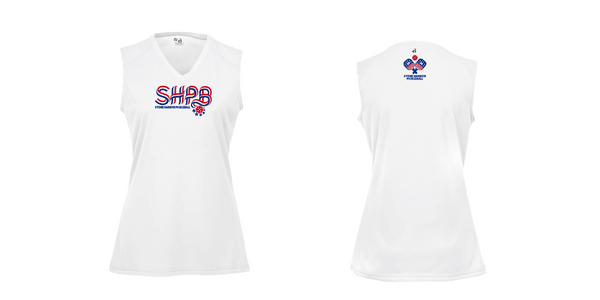 Stone Harbor Pickleball Ladies Sleeveless Tank V-Neck Shirt 2026