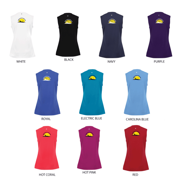 South Venice Yacht Club Ladies Sleeveless Performance V-Neck Tank